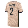 Maillot de Supporter Paris Saint-Germain Hakimi 2 Quatrième Jordan 2023-24 Pour Enfant